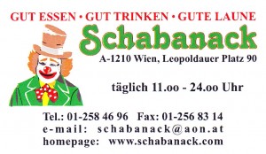 Schabanack Visitenkarte