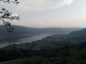 Aussicht auf den Ossiacher See - Buschenschank Katrin Steindorf - Steindorf